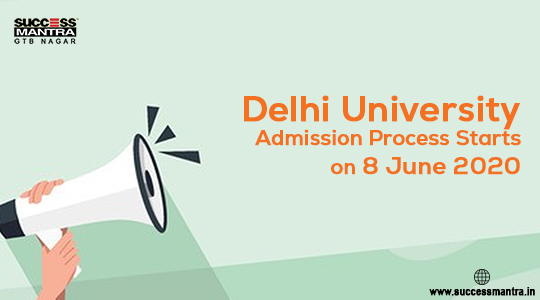 Delhi University Admission Process Starts on 8 June 2020