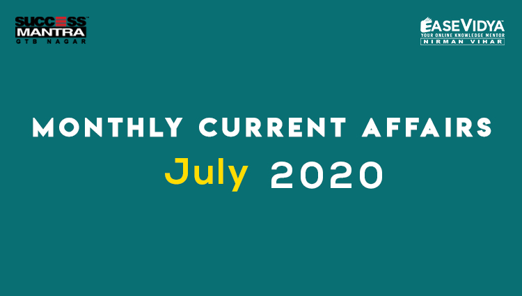 Current Affairs JULY 2020 Set 01