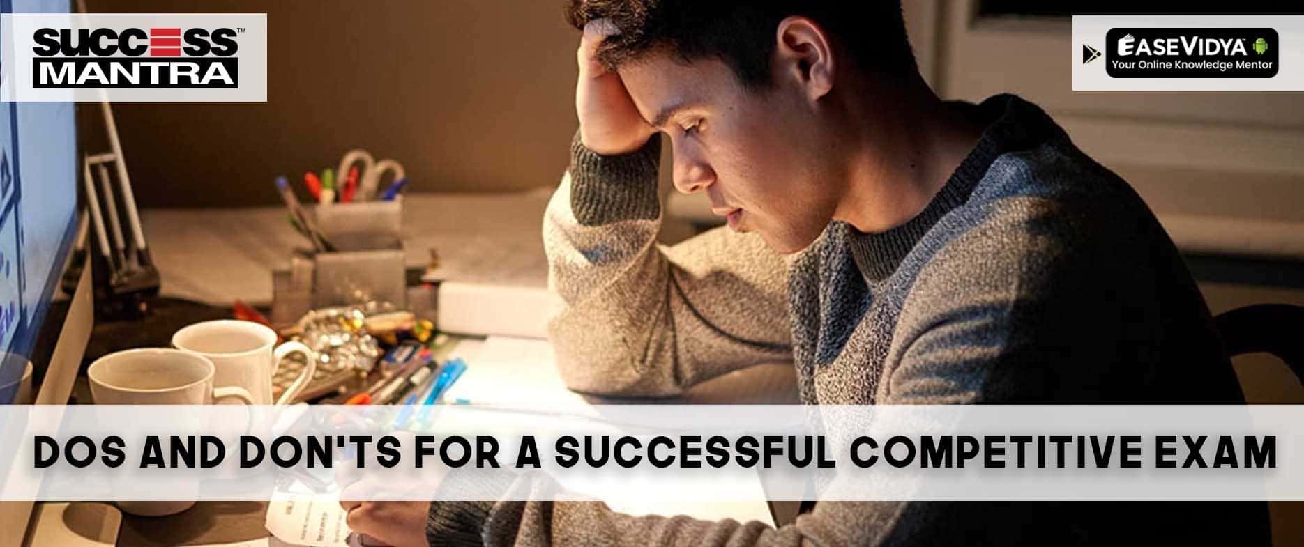 Mastering the Day Before: Dos and Don'ts for a Successful Competitive Exam