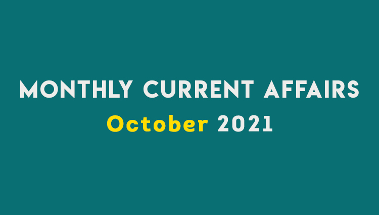 SM Current Affairs OCTOBER 2021 Set 01	