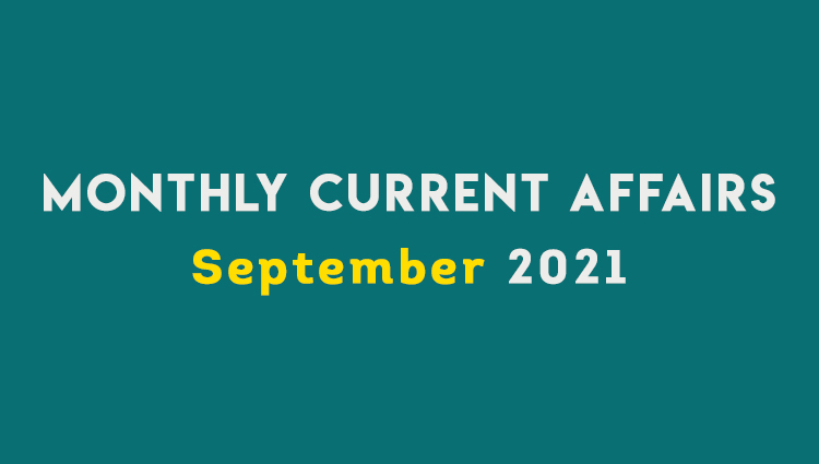 SM Current Affairs SEPTEMBER 2021 Set 01	