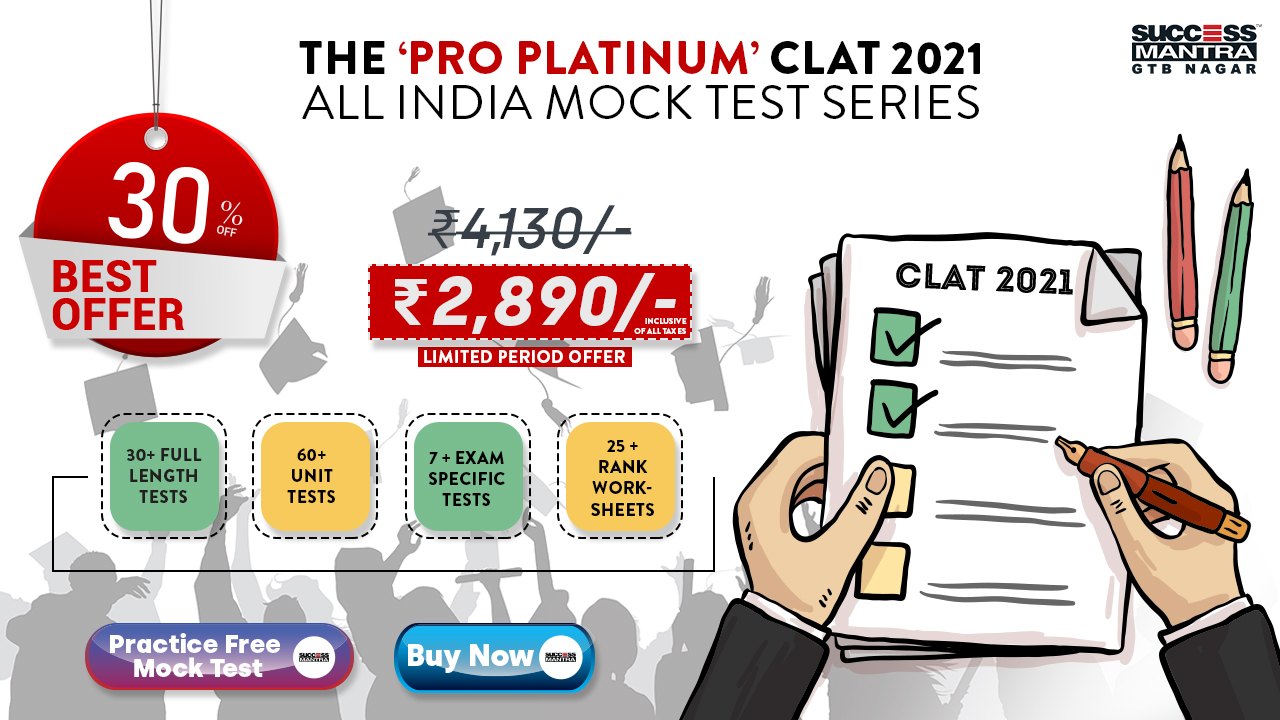 THE PRO PLATINUM CLAT 2023 ALL INDIA MOCK TEST SERIES