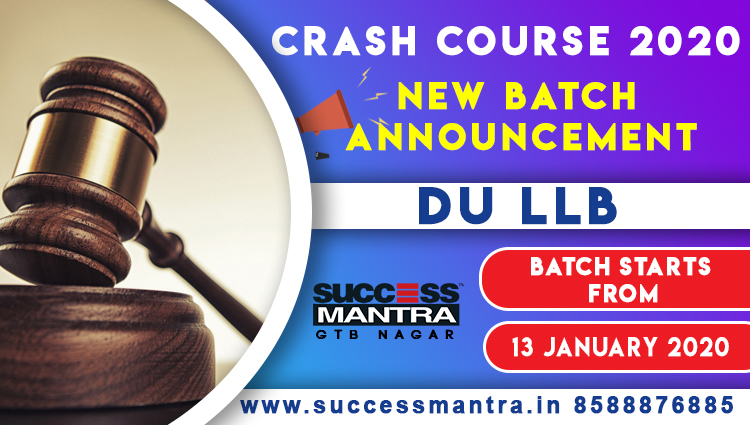 NEW BATCHES DU LLB 2020 