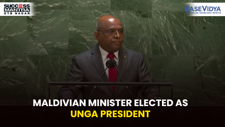 MALDIVIAN MINISTER ELECTED AS UNGA PRESIDENT, Read daily Article Editorials only on Success Mantra Blog 